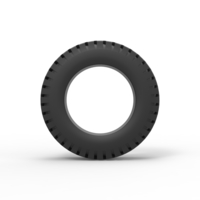 Semi truck tire 4 Scale 1:25 - Thumbnail 5