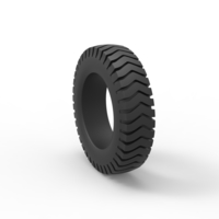 Semi truck tire 4 Scale 1:25 - Thumbnail 8