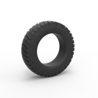 Semi truck tire 5 Scale 1:25 - Thumbnail 1