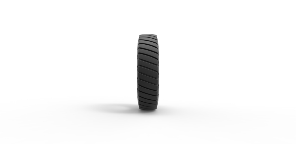 Semi truck tire 5 Scale 1:25 3D Print 495789