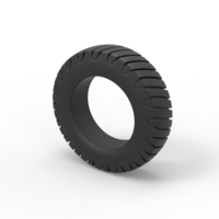 Semi truck tire 5 Scale 1:25 - Thumbnail 7