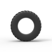 Pulling tractor rear tire 10 Scale 1:25 - Thumbnail 5