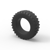 Pulling tractor rear tire 10 Scale 1:25 - Thumbnail 7