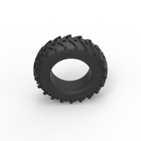 Pulling tractor rear tire 11 Scale 1:25 - Thumbnail 6