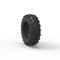 Pulling tractor rear tire 11 Scale 1:25 - Thumbnail 8