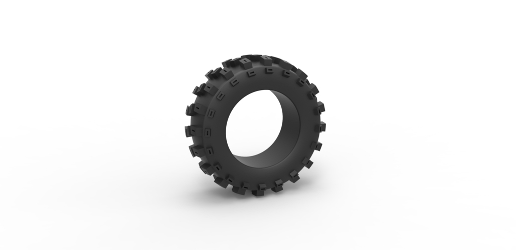 Diecast offroad tire 60 Scale 1:25 3D Print 495889