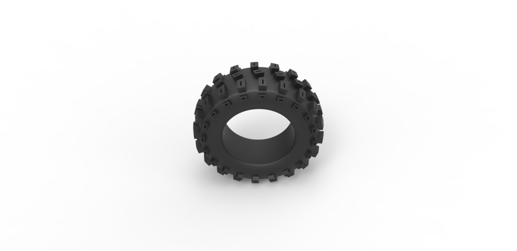 Diecast offroad tire 60 Scale 1:25 3D Print 495894