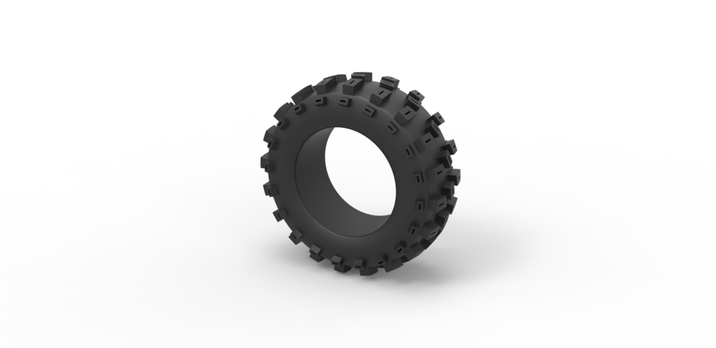 Diecast offroad tire 60 Scale 1:25 3D Print 495895