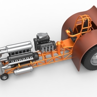 Pulling tractor with V12 and V8 engines 1:25 - Thumbnail 3