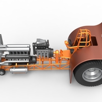 Pulling tractor with V12 and V8 engines 1:25 - Thumbnail 9