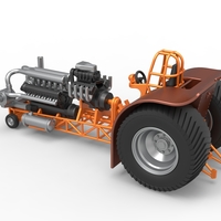 Pulling tractor with V12 and V8 engines 1:25 - Thumbnail 11