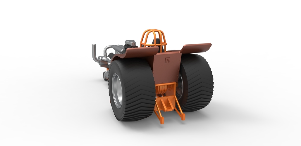 Pulling tractor with V12 and V8 engines 1:25 3D Print 495973