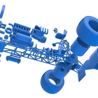 Pulling tractor with V12 and V8 engines 1:25 - Thumbnail 17