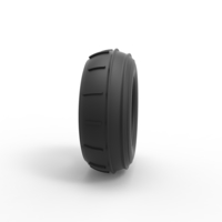 Diecast dune buggy front tire 3 Scale 1:25 - Thumbnail 3