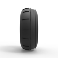 Diecast dune buggy front tire 3 Scale 1:25 - Thumbnail 4