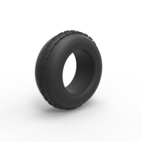 Diecast dune buggy front tire 5 Scale 1:25 - Thumbnail 2