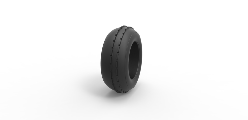 Diecast dune buggy front tire 5 Scale 1:25 3D Print 496040