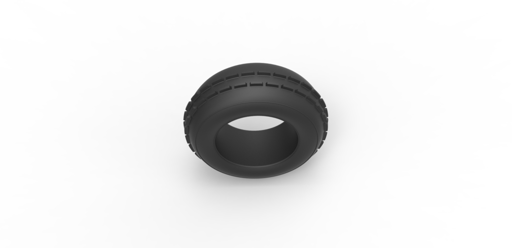 Diecast dune buggy front tire 5 Scale 1:25 3D Print 496043