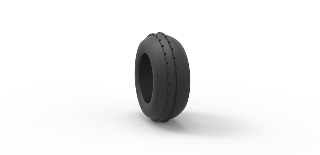 Diecast dune buggy front tire 5 Scale 1:25 3D Print 496045