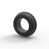Diecast dune buggy front tire 5 Scale 1:25 - Thumbnail 9