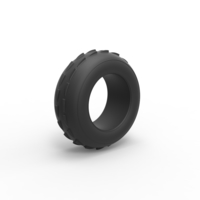 Diecast dune buggy front tire 6 Scale 1:25 - Thumbnail 2