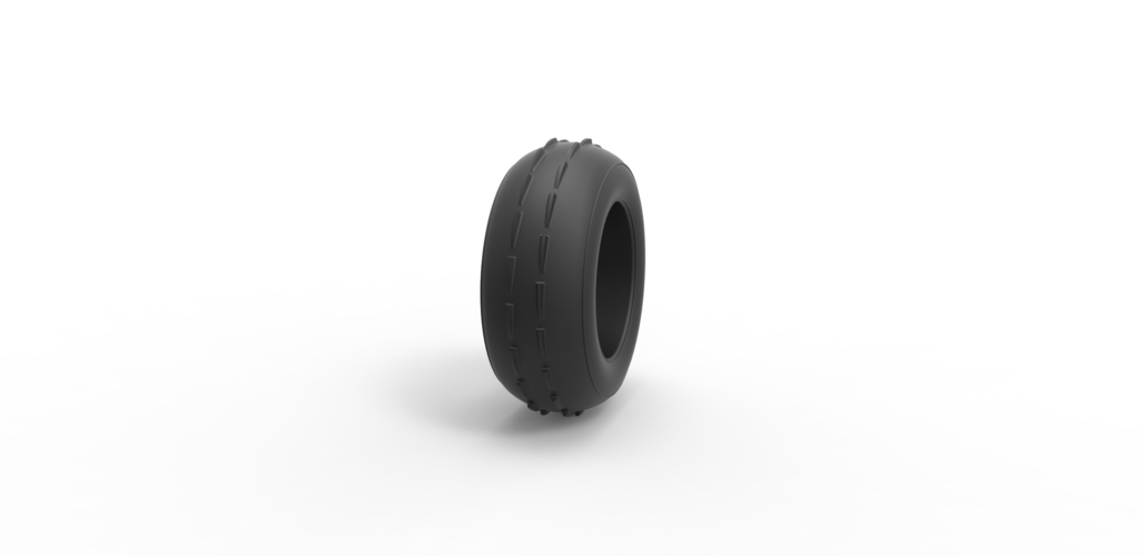 Diecast dune buggy front tire 6 Scale 1:25 3D Print 496049