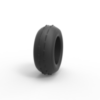 Diecast dune buggy front tire 6 Scale 1:25 - Thumbnail 3