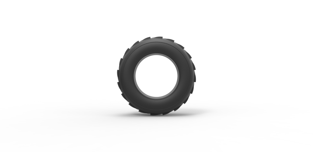 Diecast dune buggy front tire 6 Scale 1:25 3D Print 496051