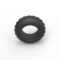 Diecast dune buggy front tire 6 Scale 1:25 - Thumbnail 6