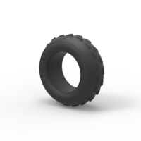 Diecast dune buggy front tire 6 Scale 1:25 - Thumbnail 7