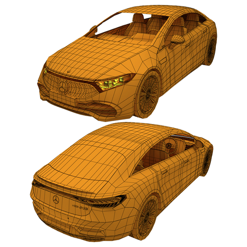 Mercedes Benz EQS 450 2021 3D Print 496094