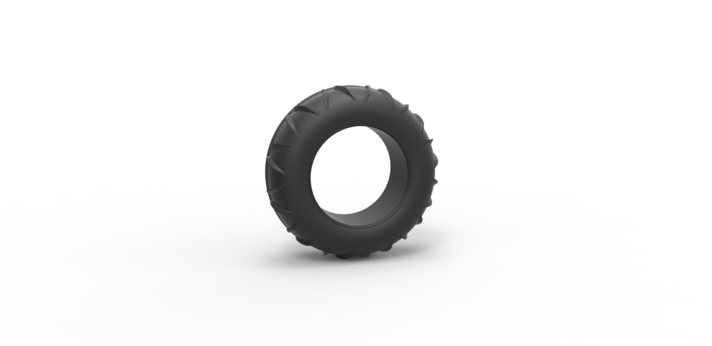 Diecast dune buggy front tire 7 Scale 1:25 3D Print 496095