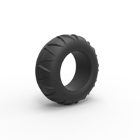 Diecast dune buggy front tire 7 Scale 1:25 - Thumbnail 2