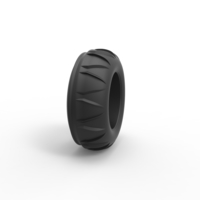 Diecast dune buggy front tire 7 Scale 1:25 - Thumbnail 3
