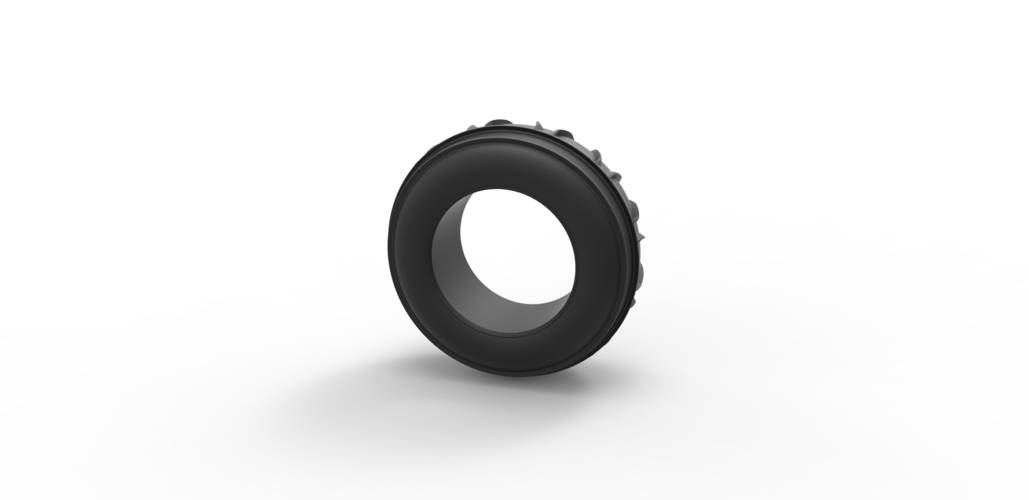 Diecast dune buggy front tire 7 Scale 1:25 3D Print 496104