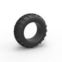 Diecast dune buggy front tire 8 Scale 1:25 - Thumbnail 1