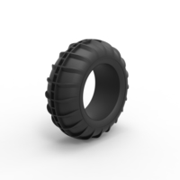 Diecast dune buggy front tire 8 Scale 1:25 - Thumbnail 2