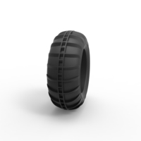 Diecast dune buggy front tire 8 Scale 1:25 - Thumbnail 3
