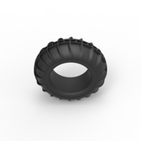 Diecast dune buggy front tire 8 Scale 1:25 - Thumbnail 6