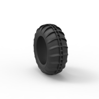 Diecast dune buggy front tire 8 Scale 1:25 - Thumbnail 8