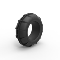 Diecast dune buggy front tire 10 Scale 1:25 - Thumbnail 2