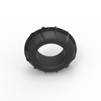 Diecast dune buggy front tire 10 Scale 1:25 - Thumbnail 6