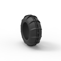 Diecast dune buggy front tire 10 Scale 1:25 - Thumbnail 8