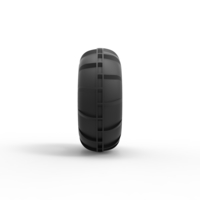 Diecast dune buggy front tire 11 Scale 1:25 - Thumbnail 4