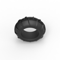 Diecast dune buggy front tire 11 Scale 1:25 - Thumbnail 6