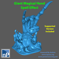 Small Giant Heavy Metal Hand Spell Effect 3D Printing 496170