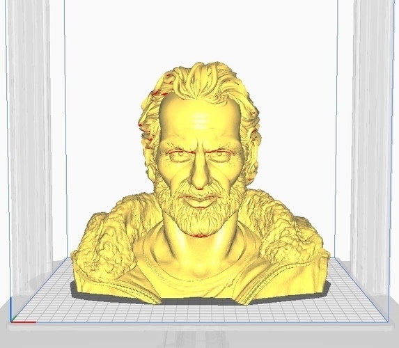 Buste Rick Grimes (Walking Dead) 3D Print 496175