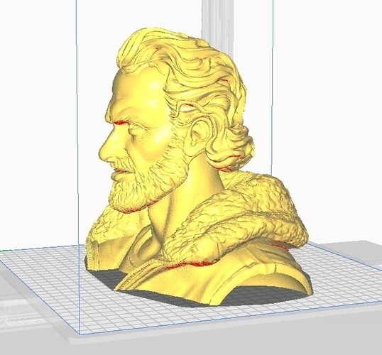 Buste Rick Grimes (Walking Dead) 3D Print 496176