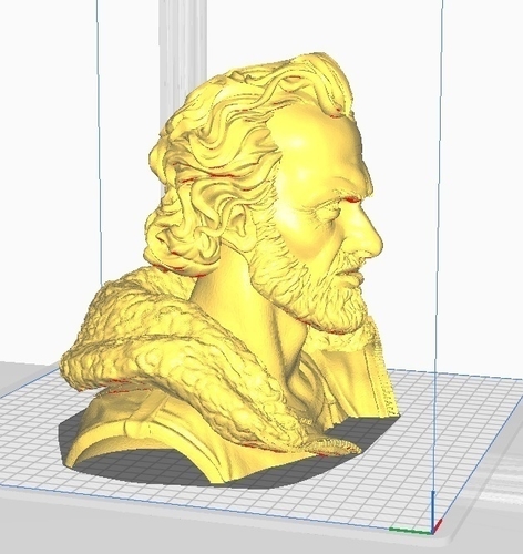 Buste Rick Grimes (Walking Dead) 3D Print 496177