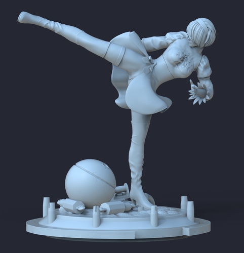 Nier 2B Automata 3D Print 496185